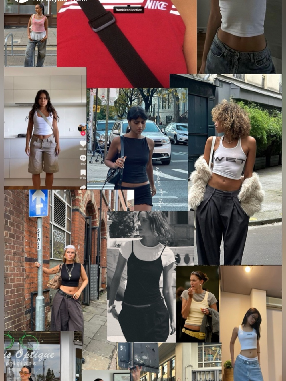 Nike Gray Sleeveless Cropped Tank with Swoosh
